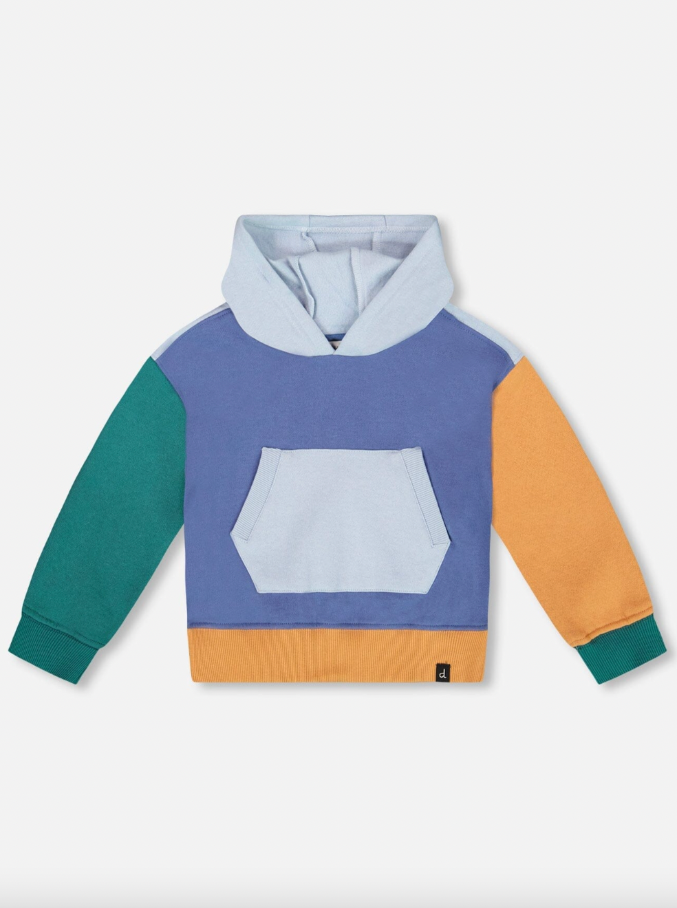 Long Sleeve Color Blocked Hoodie