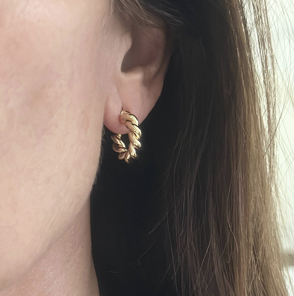Twistie Gold Hoops