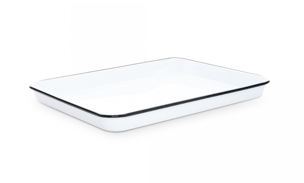 Black Rim Vintage Large Rectangle/Jelly Roll Tray