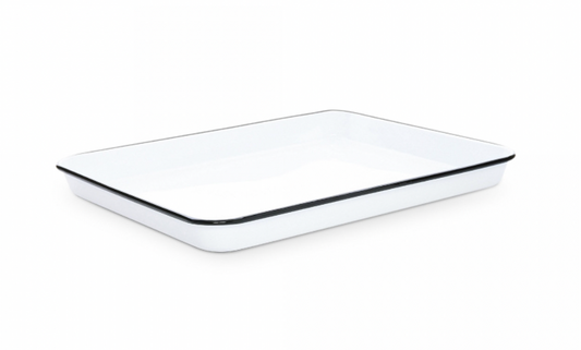 Black Rim Vintage Large Rectangle/Jelly Roll Tray