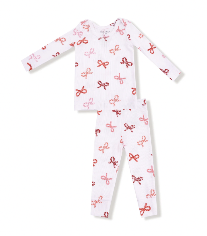 Candy Cane Bows Pajamas