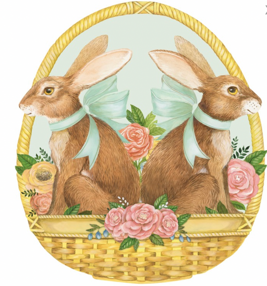 Die-cut Bunny Basket Placemat