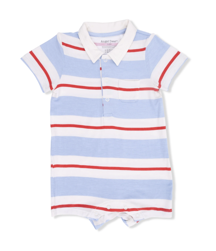 Preppy Rugby Polo Romper