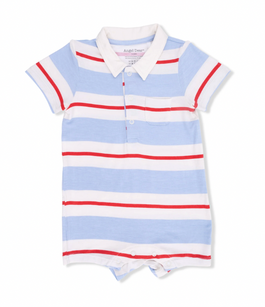 Preppy Rugby Polo Romper