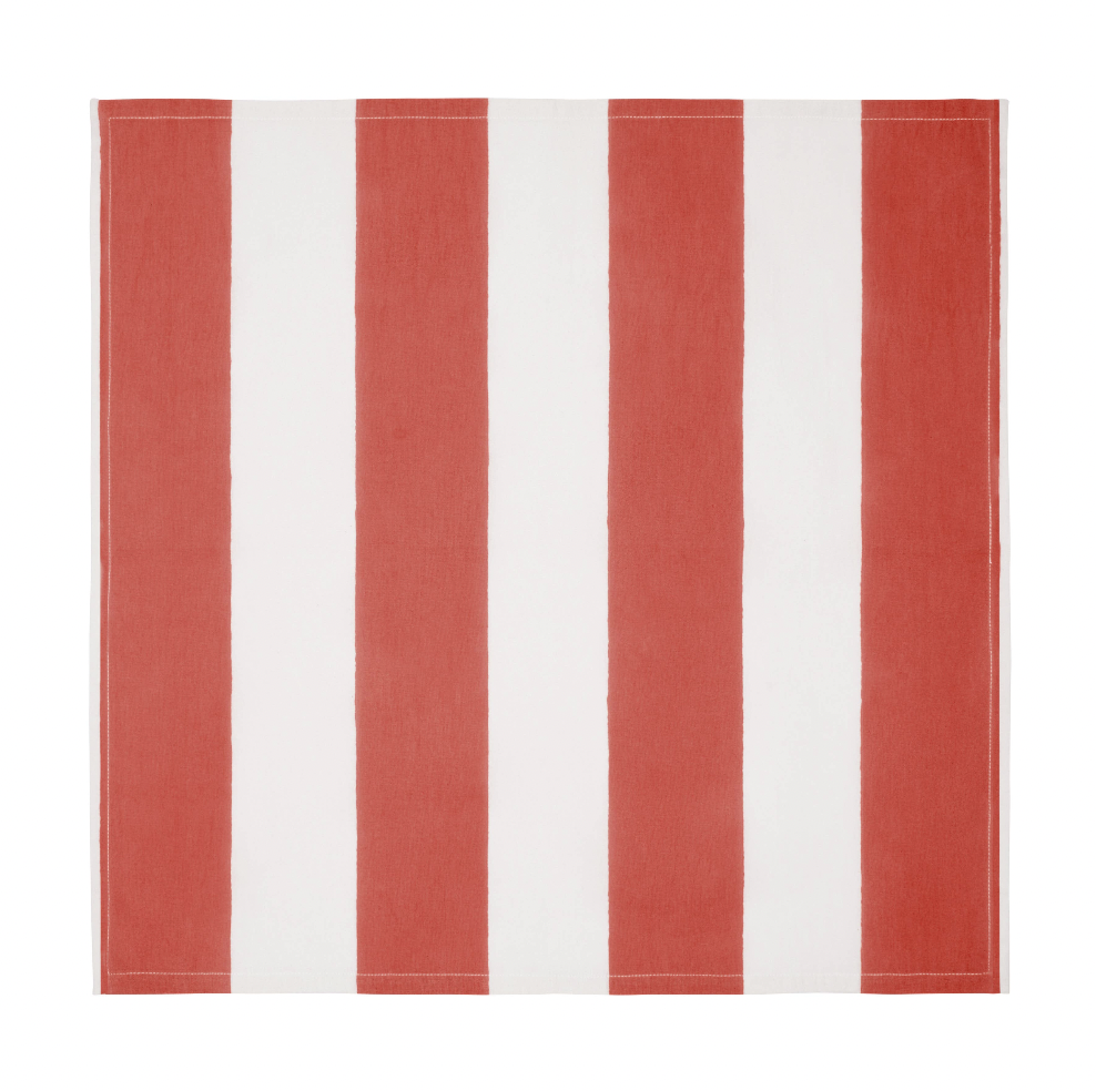 St. Tropez Red Stripes Napkins  - Set of 4