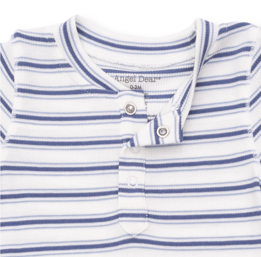 Vintage Blue Stripe Uni Romper