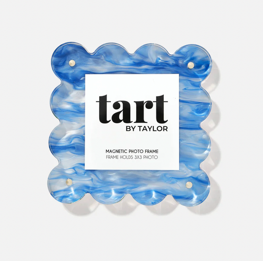 Blue Marbled Mini Acrylic Picture Frame