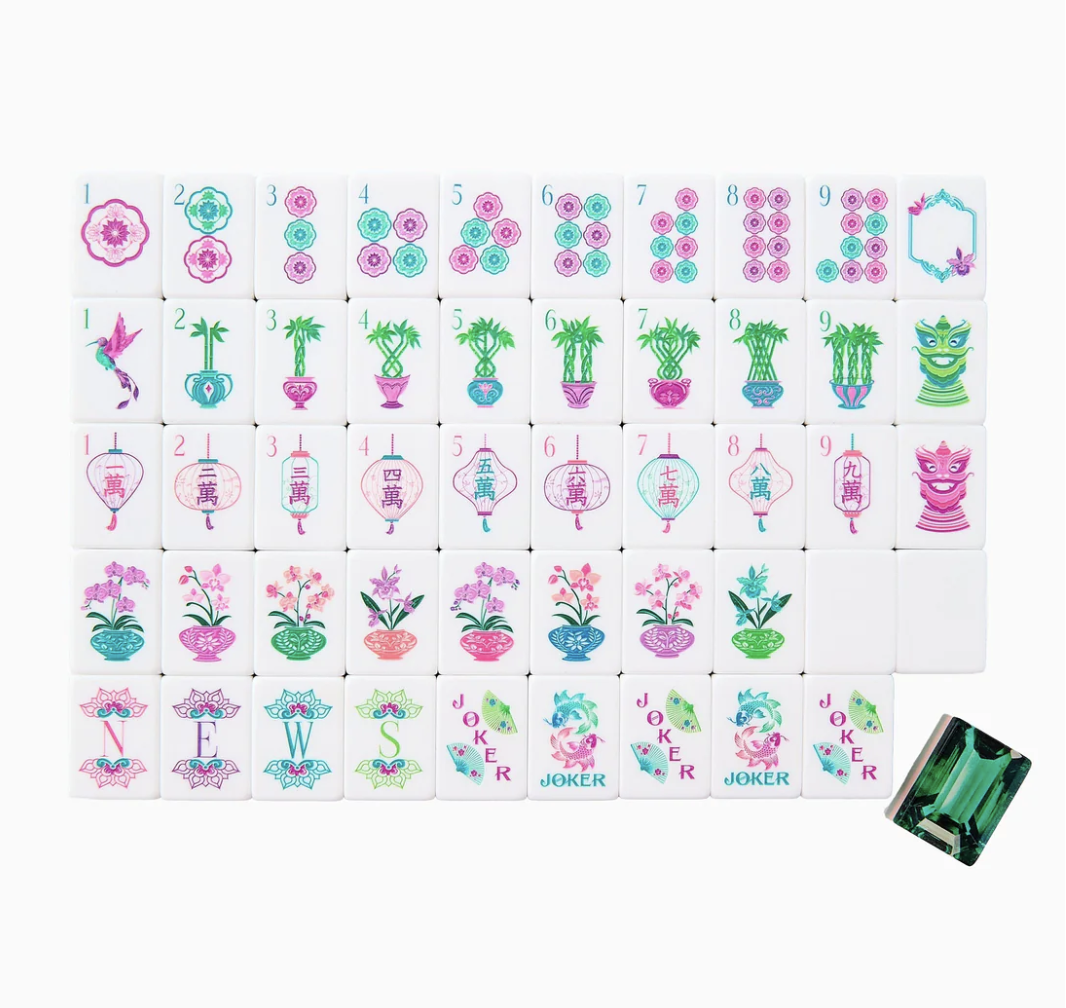 Emerald Mahjong Tiles
