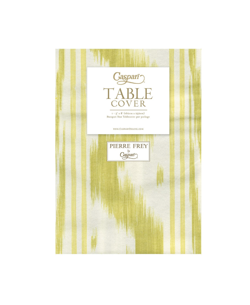Toile De Nantes Yellow Paper Linen Print Airlaid Tablecover