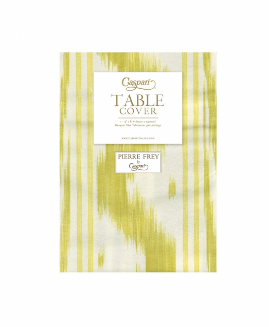 Toile De Nantes Yellow Paper Linen Print Airlaid Tablecover