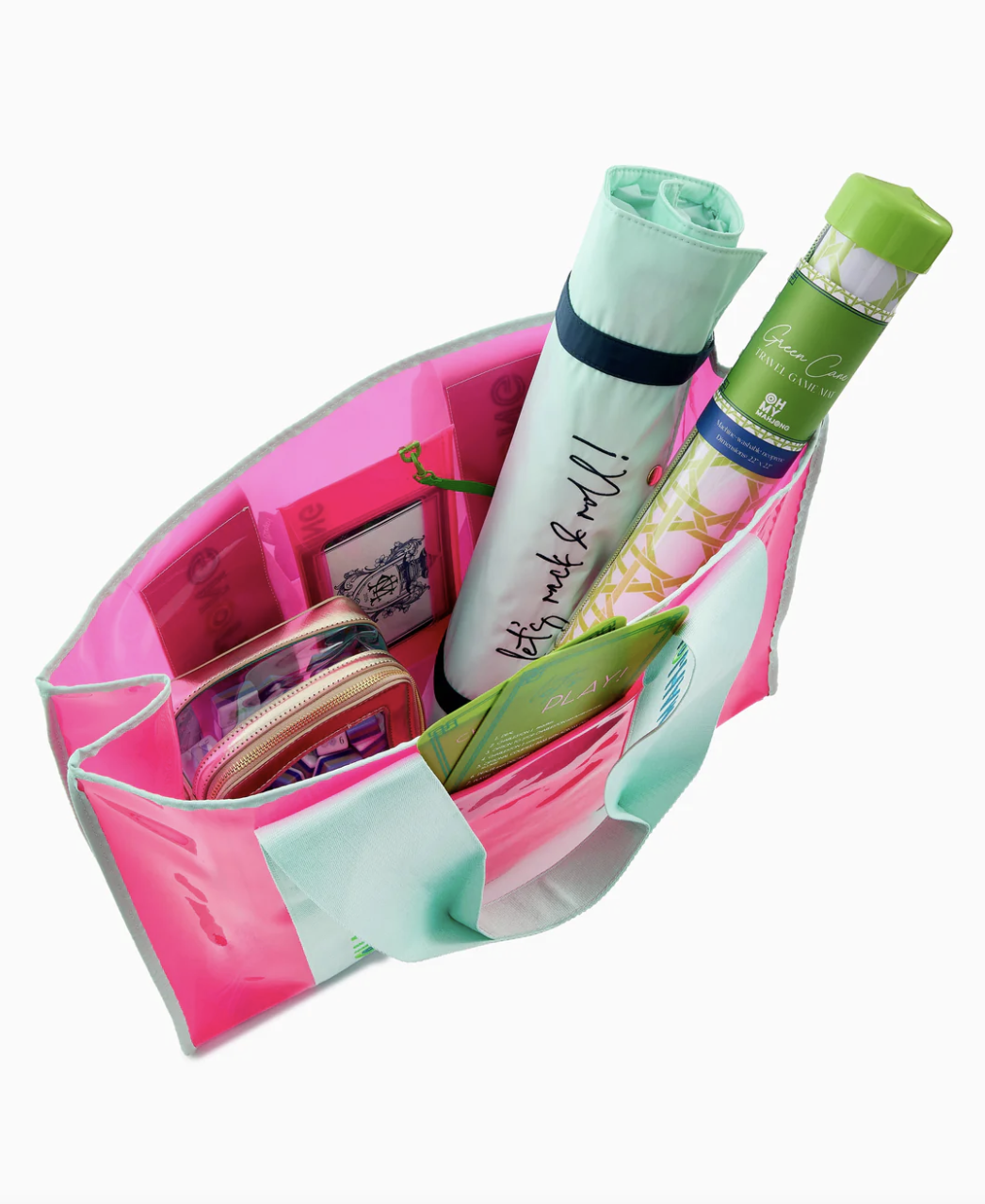 Pink Beach Mahjong Bag