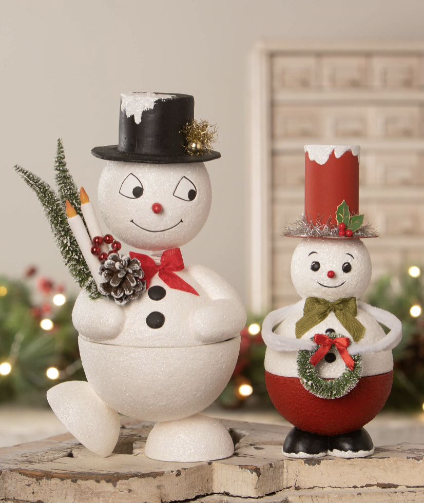 Top Hat Snowman Container