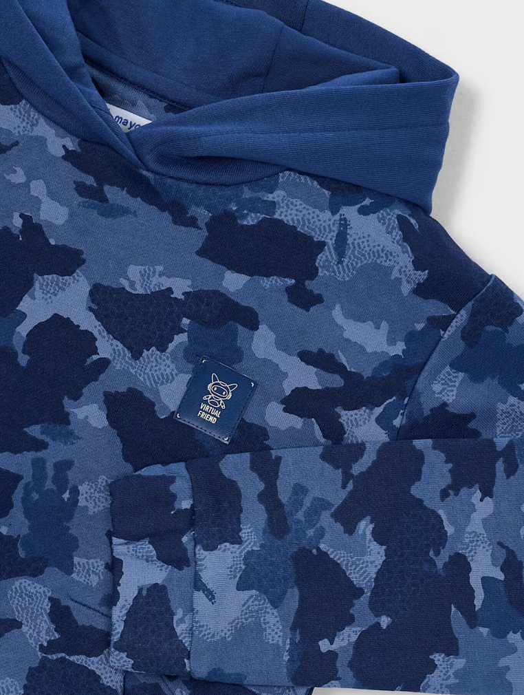 Blue Camo Hoodie