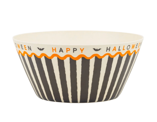 Happy Halloween Bamboo Bowl