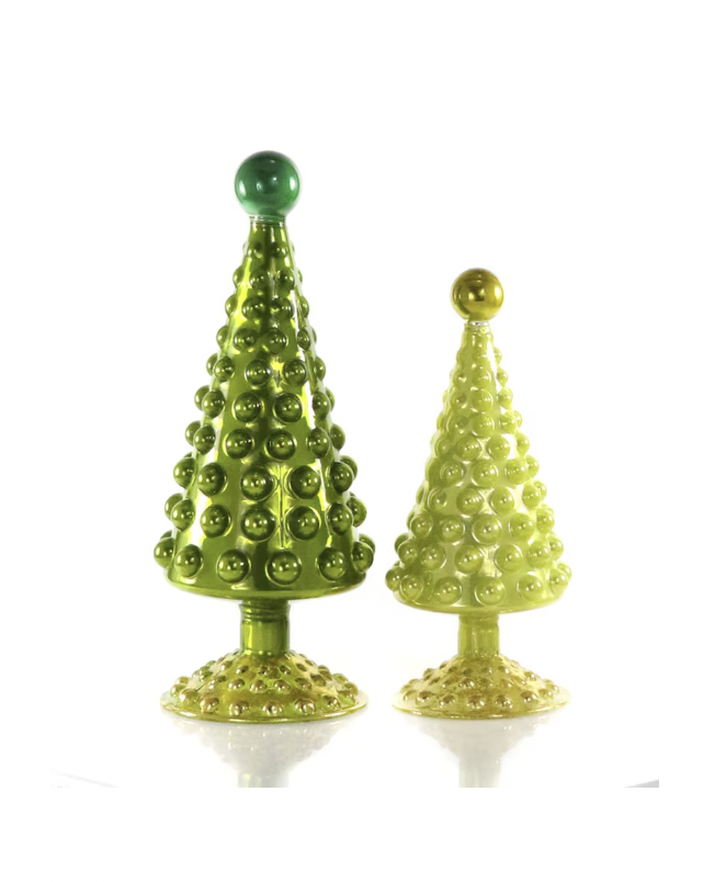 Chartreuse Midcentury Hobnail Tree