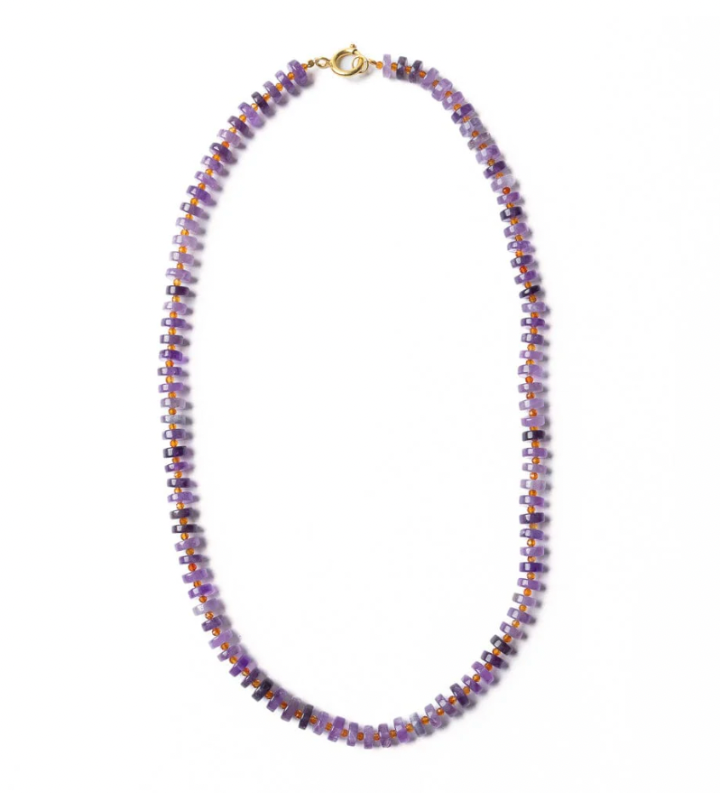 Amethyst With Carnelian Necklace