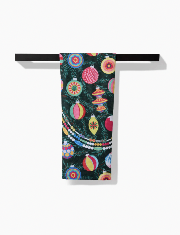 Shiny Ornaments Tea Towel