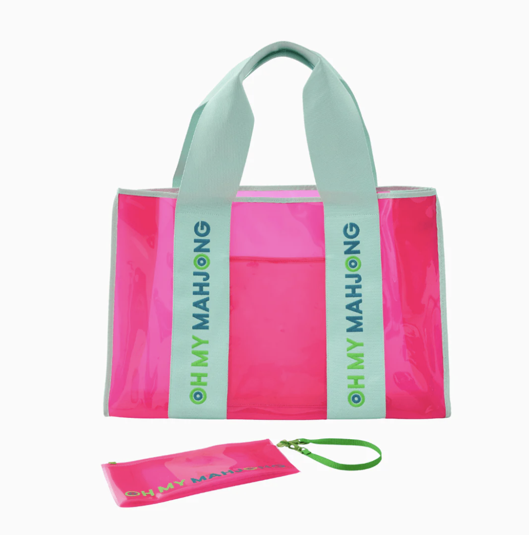 Pink Beach Mahjong Bag