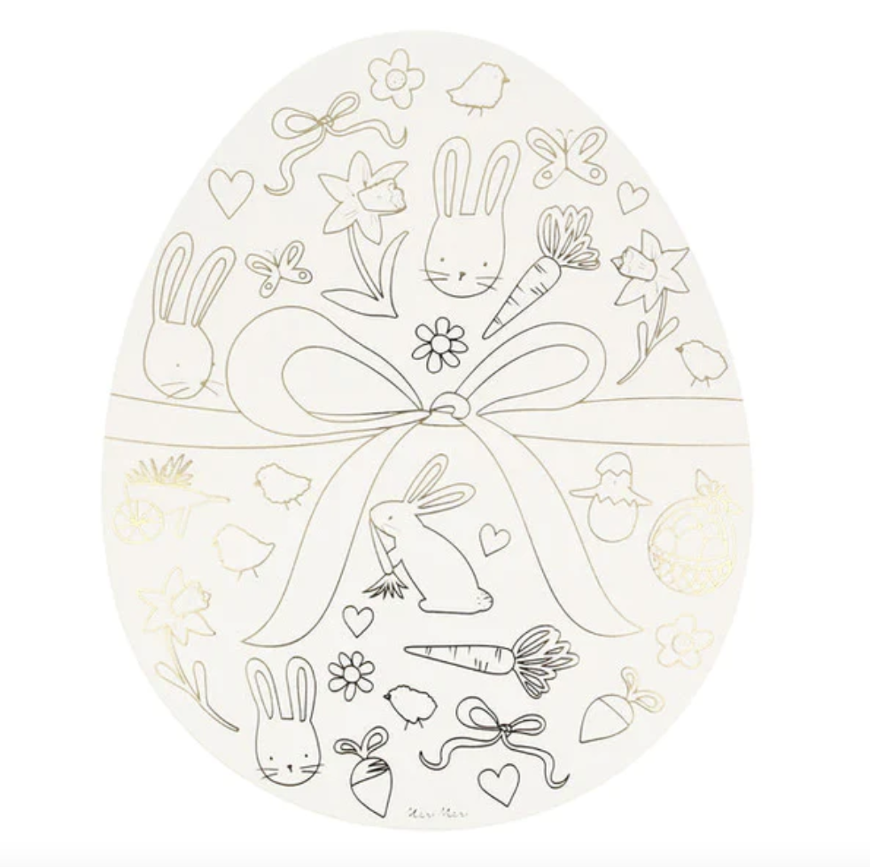 Easter Egg Coloring Placemats