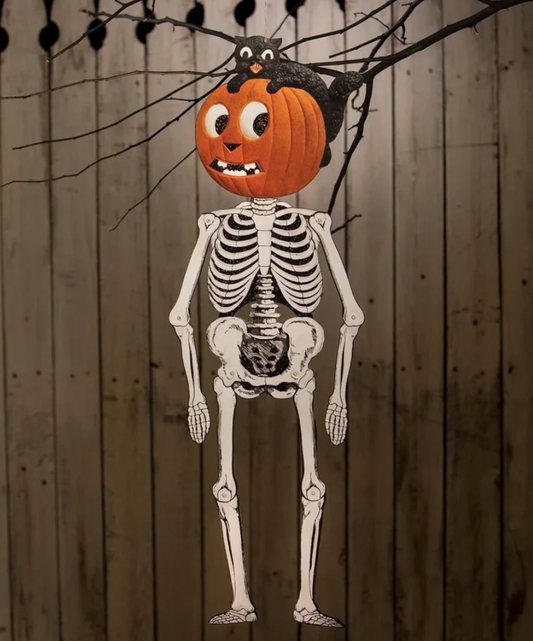 Jack & Cat Hanging Skeleton