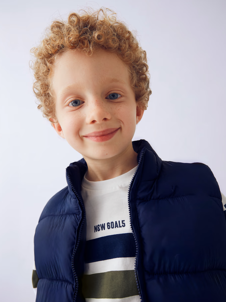 Boys Three Piece Set - Long Sleeved T'Shirt, Vest, + Joggers