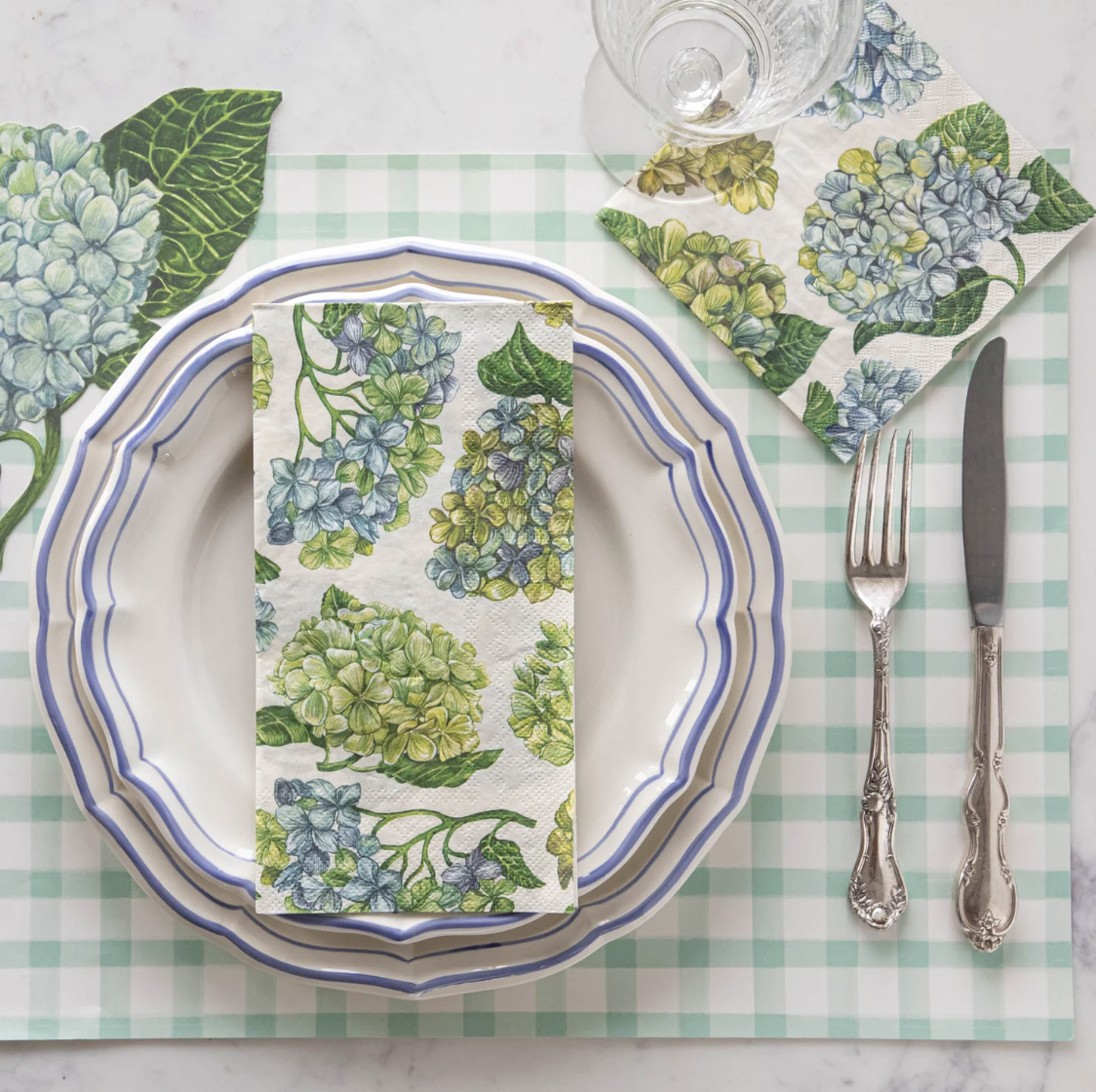 Hydrangea Cocktail Napkins