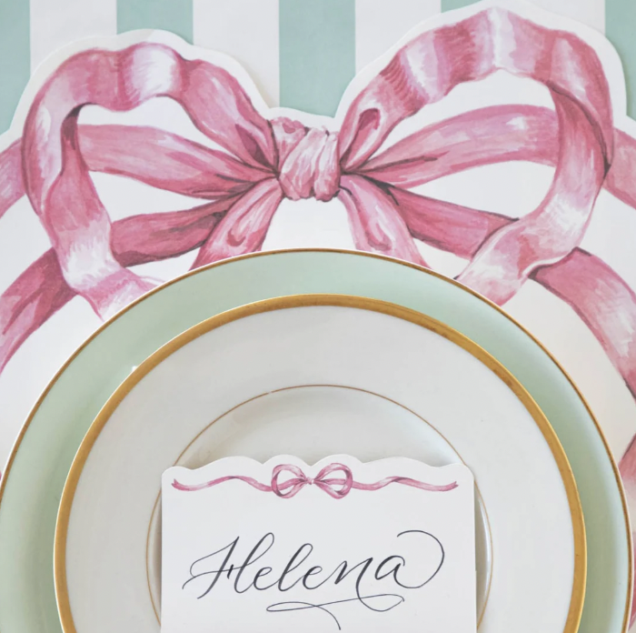 Die-cut Pink Bow Placemat