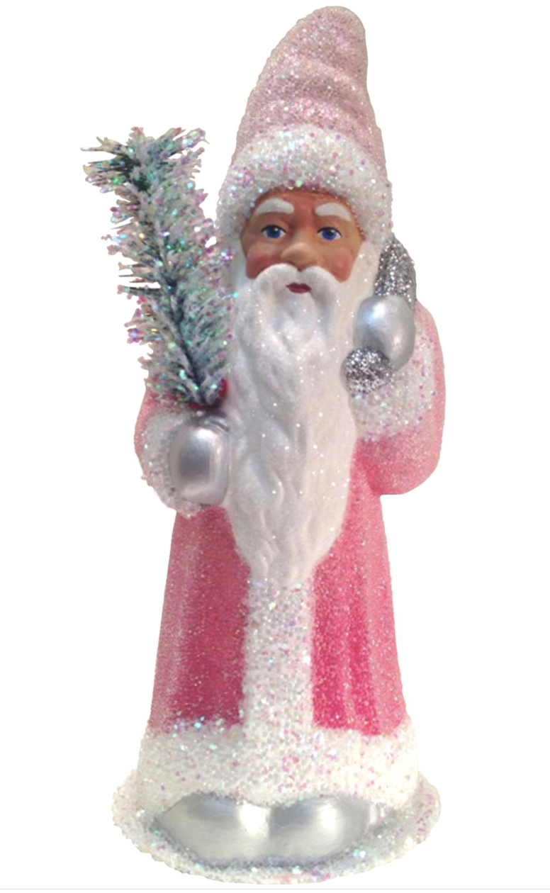 Ino Schaller Ombre Pink Santa Candy Container
