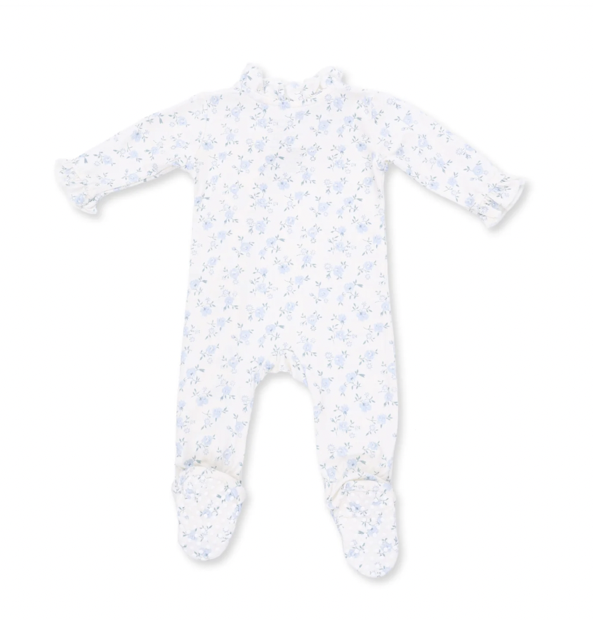 Rose Briar Kimono Ruffle Snap Footie