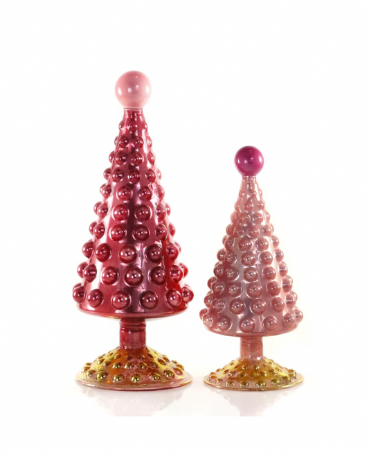 Rose Mid-Century Hobnail Tree
