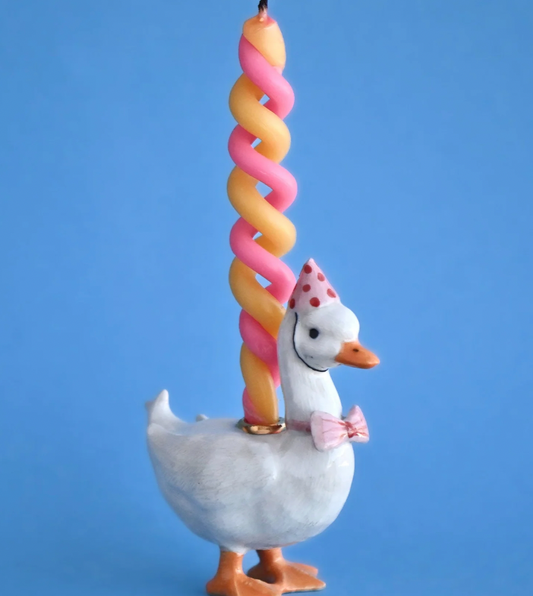 Pink Goose Cake Topper