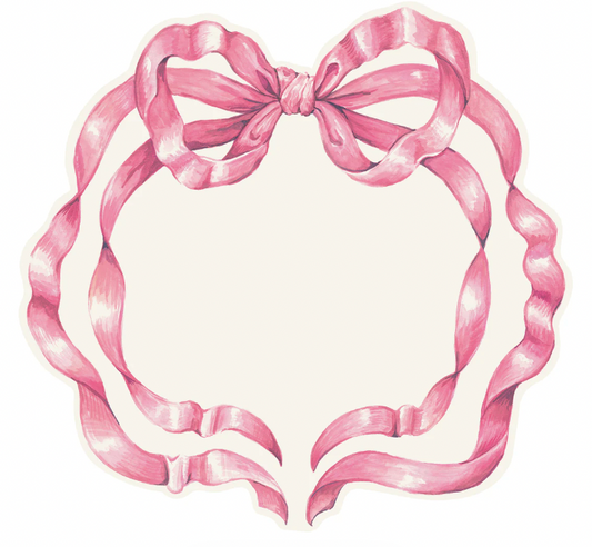 Die-cut Pink Bow Placemat