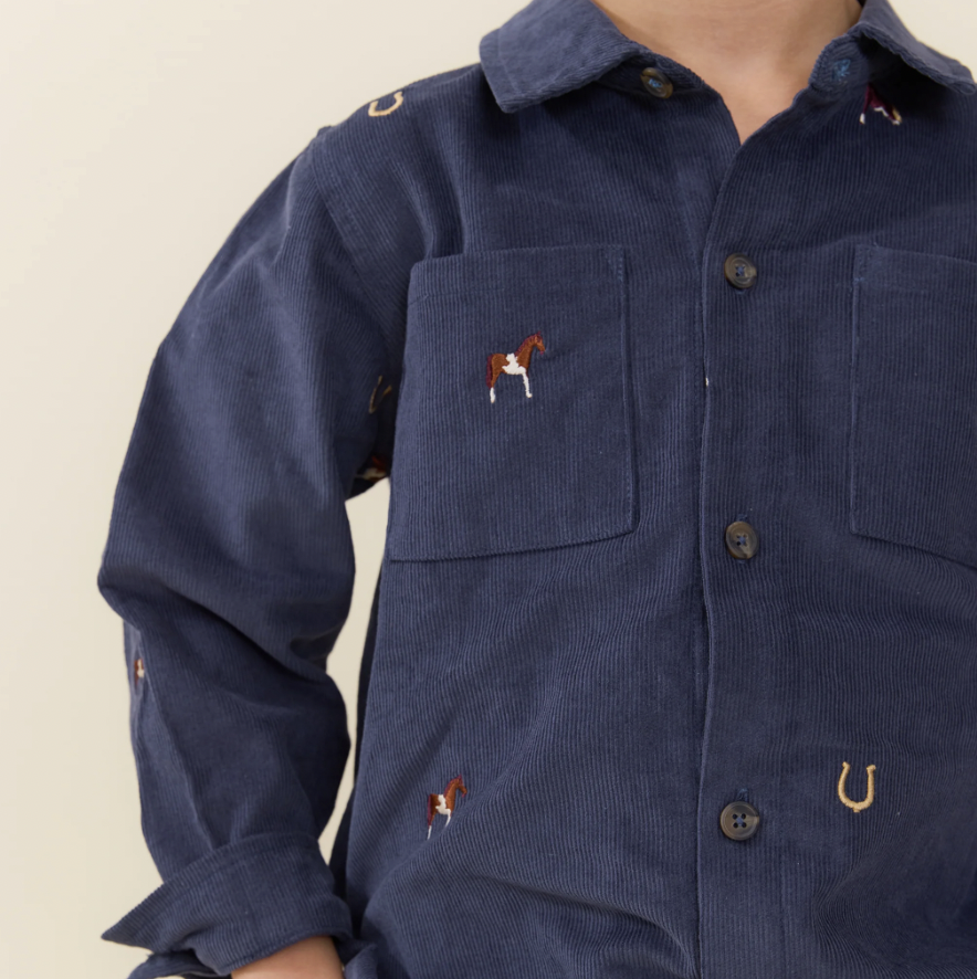 Navy Horse Jack Shirt