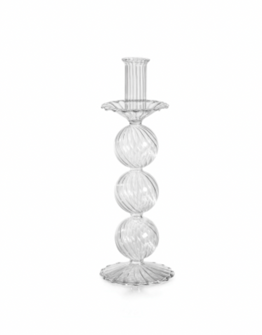 San Marco Swirl Glass Taper Holder