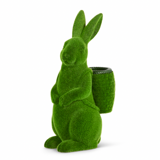 Moss Rabbit with Basket