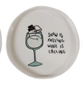 Tipsy Holiday Plate