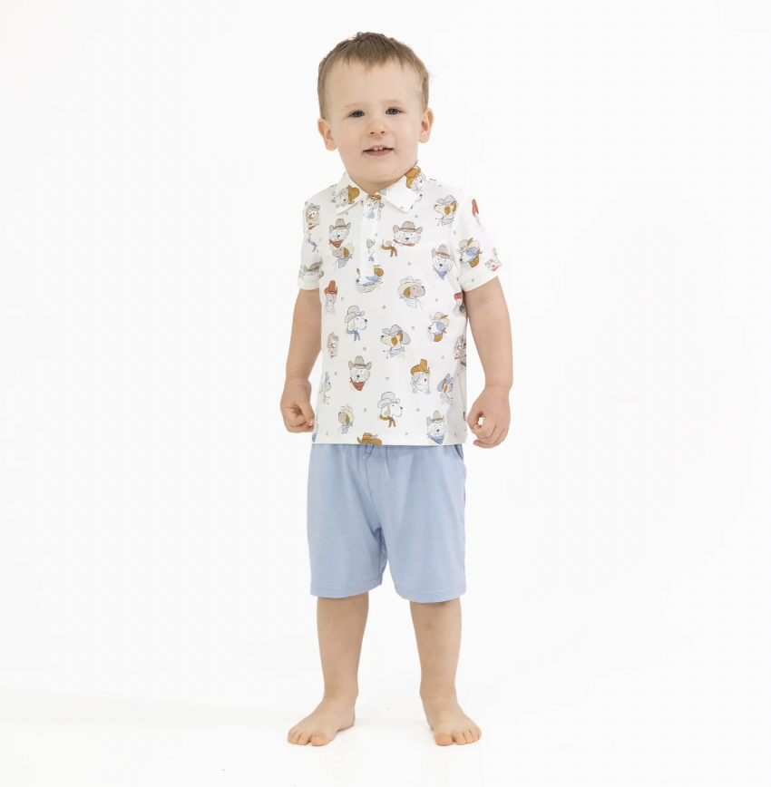 Cowdogs Cowboy Polo with Casual Short
