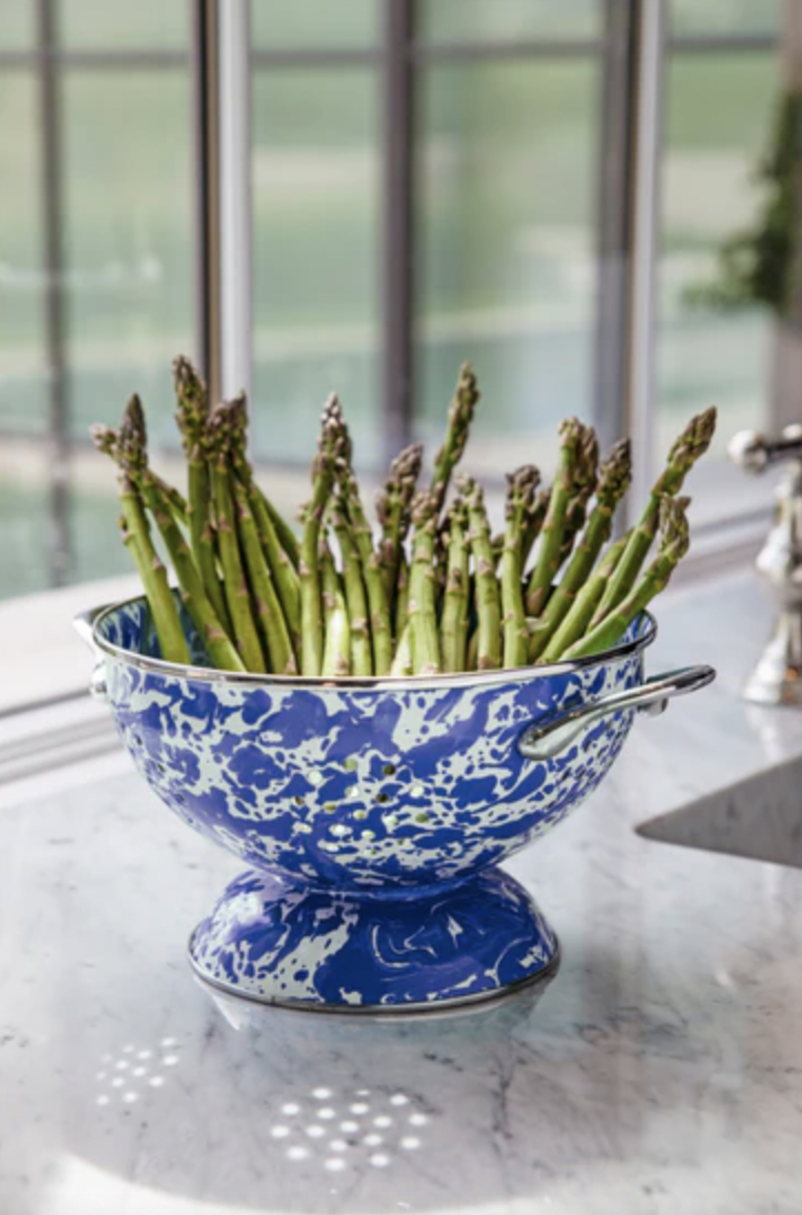 Cobalt Splatter Medium Colander