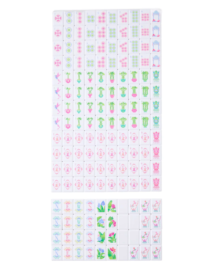 Poppy Mahjong Tile Set