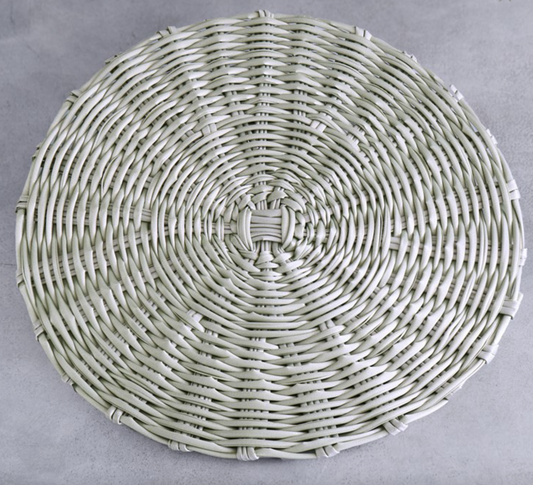 VIDA Faux Wicker Seagrass Placemats Set of 4