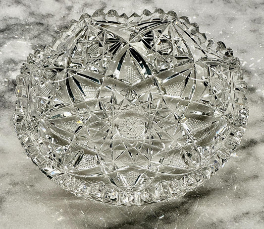Antique American Brillliant Cut Crystal Dish