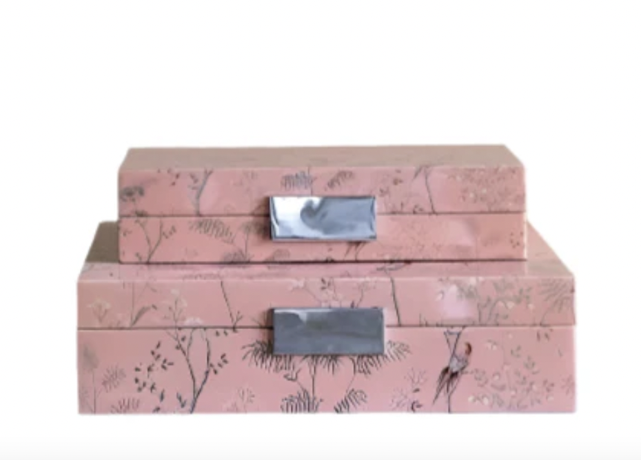 Pink Chinoiserie Jewelry Box