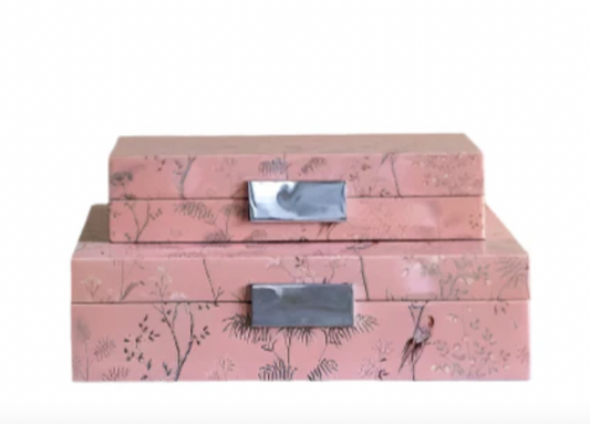 Pink Chinoiserie Jewelry Box
