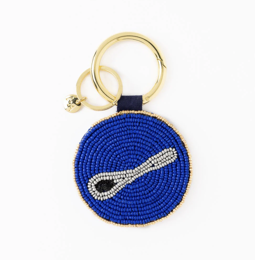 Caviar Seed Bead Bag Charm + Key Ring