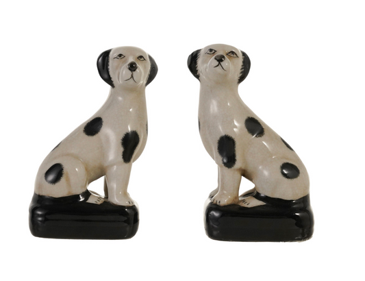 Hand-Painted Vintage Reproduction Dogs - Set of 2