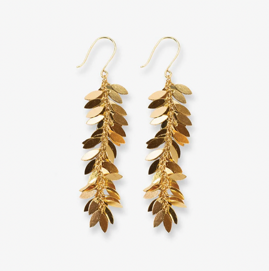 Samantha Leaf Cluster Earrings