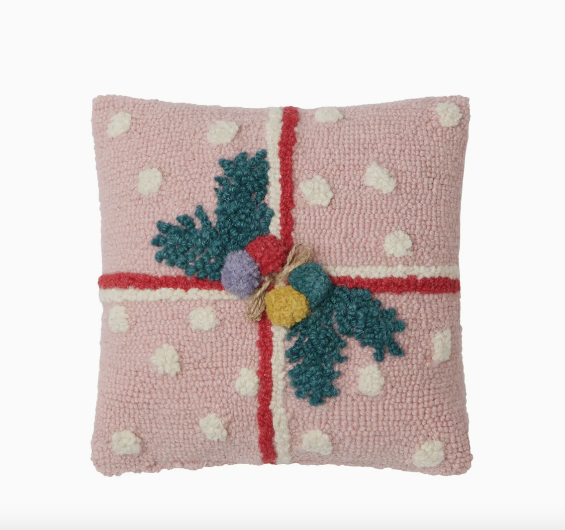 Pink Present Hook Pillow