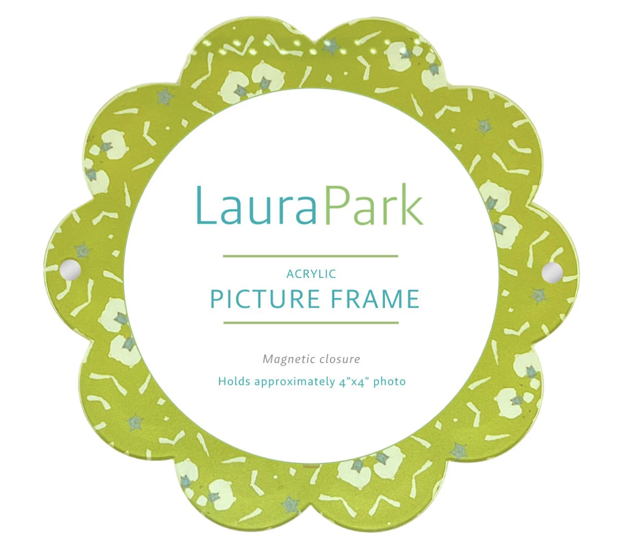Dorset Garden Green Acrylic Round Picture Frame