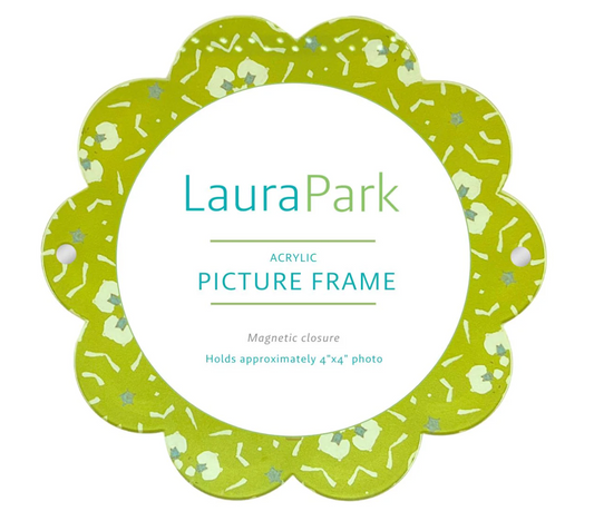 Dorset Garden Green Acrylic Round Picture Frame