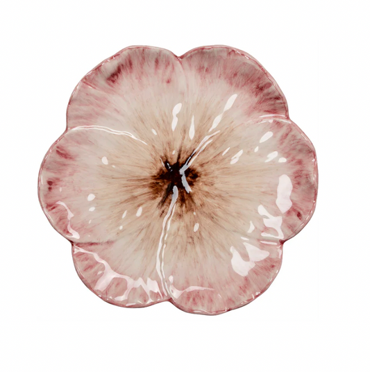Elisabetta Flower Dessert Plate, Pink - COMING SOON!